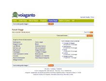 Tablet Screenshot of forumviaggi.voiaganto.it